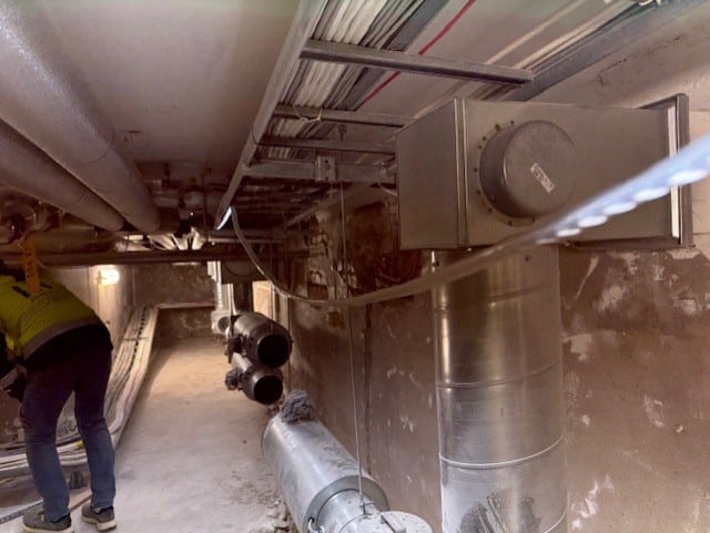 Besiktning och tätning av ventilation i äldre fastighet
